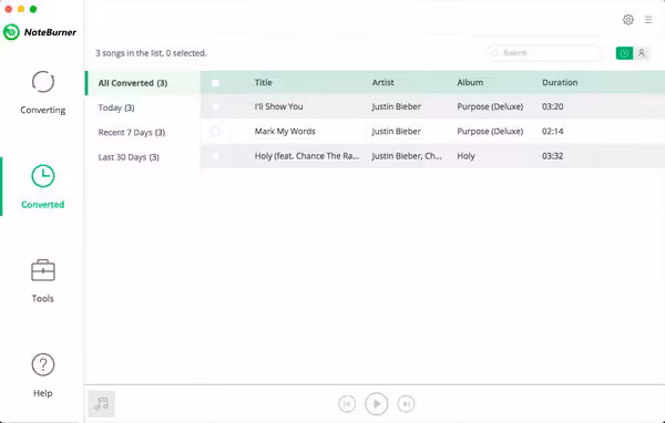 NoteBurner iTunes DRM Audio Converter macOS NoteBurner iTunes DRM Audio Converter macOS
