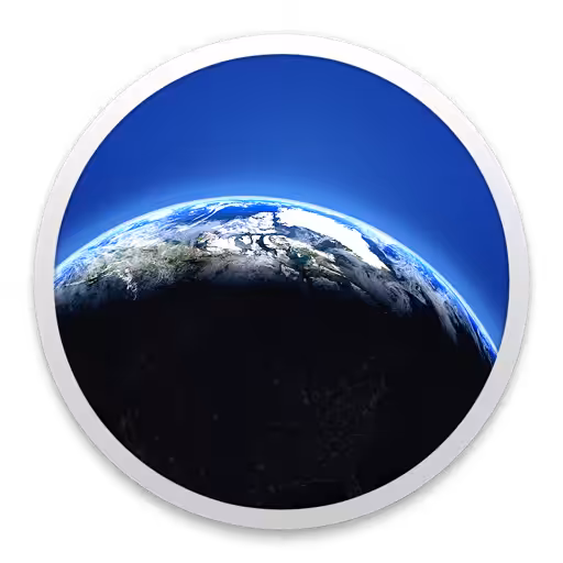 Living Earth - Weather & Clock Logo