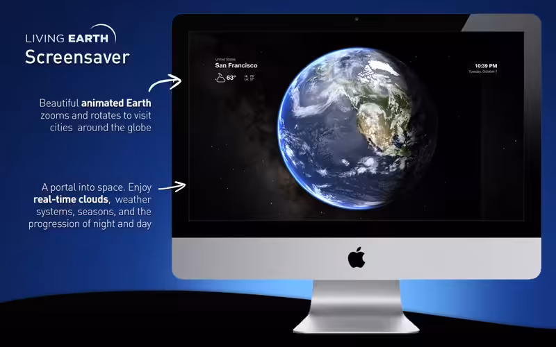 Living Earth - Weather & Clock macOS Living Earth - Weather & Clock macOS