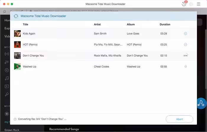 Macsome Tidal Music Downloader macOS Macsome Tidal Music Downloader macOS