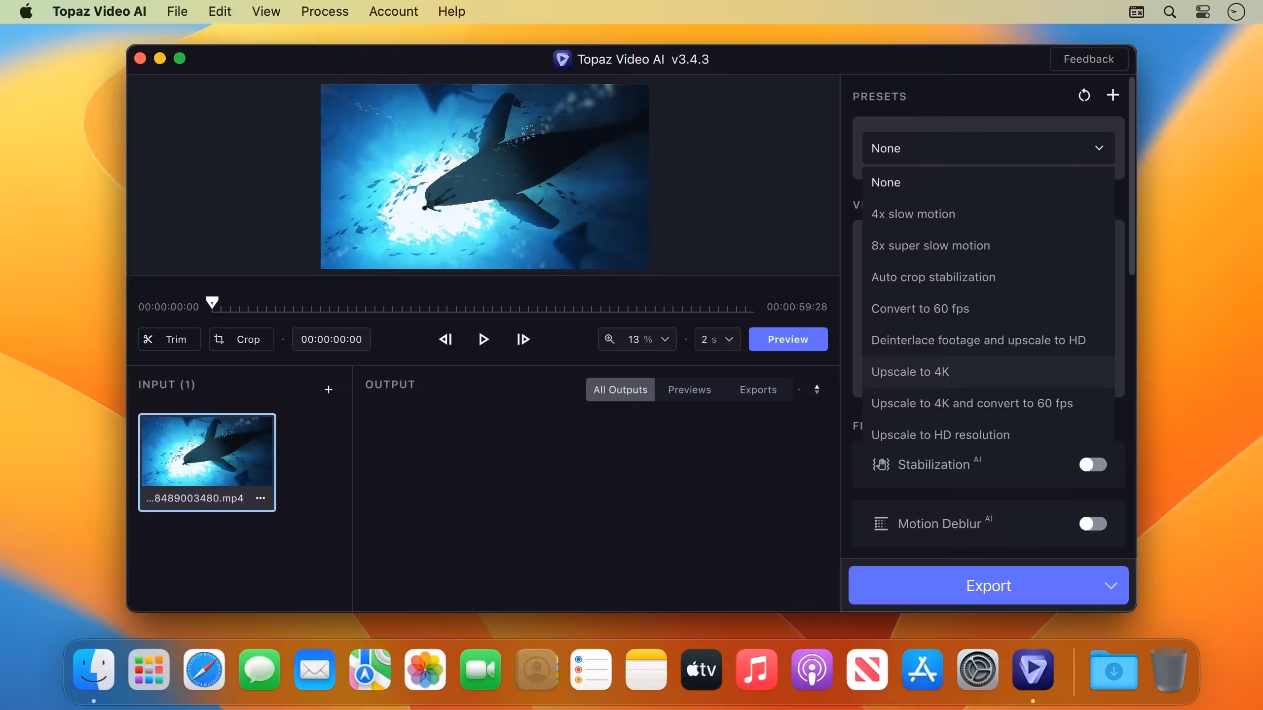 Topaz Video AI macOS Topaz Video AI macOS
